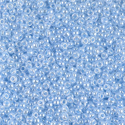 11/0 Miyuki Sky Blue Ceylon 24-gram tube