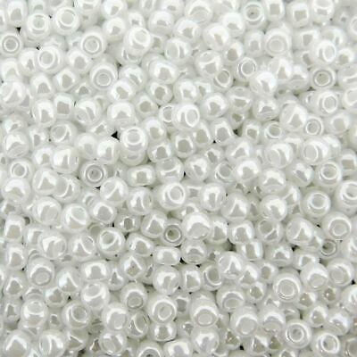11/0 Miyuki White Ceylon 24-gram tube