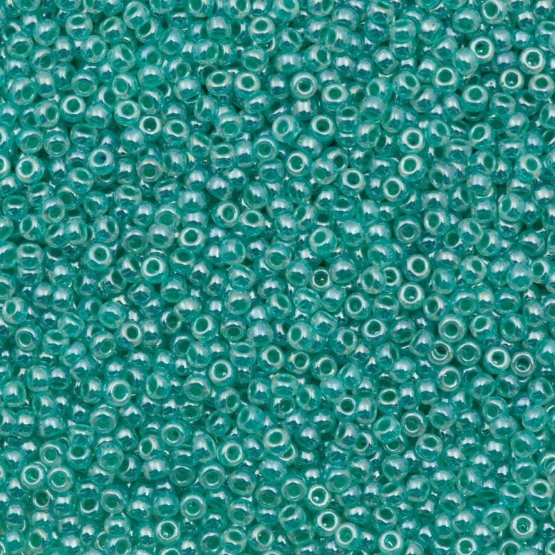 11/0 Miyuki Aqua Green Ceylon 24-gram tube