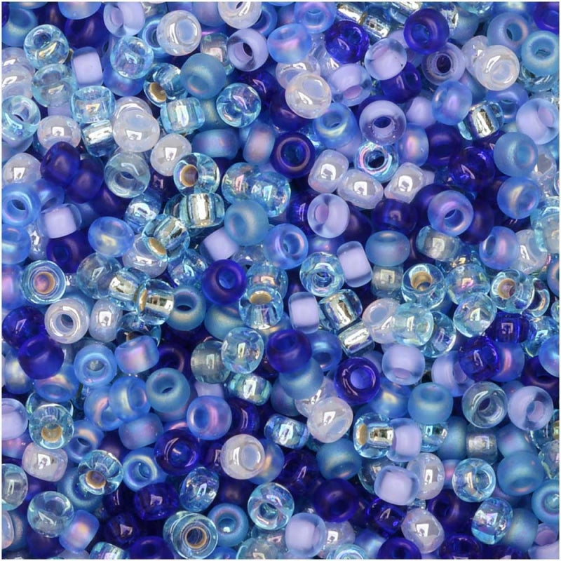11/0 Miyuki Blues Mix 24-gram tube