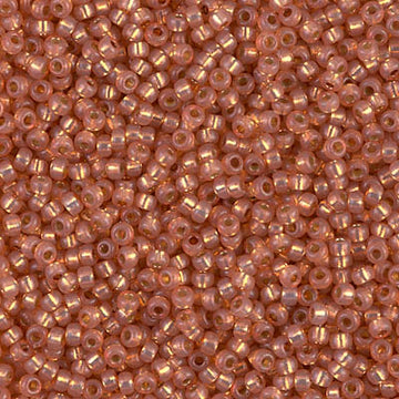 11/0 Miyuki Duracoat Silver Lined Rose Gold 24-gram tube