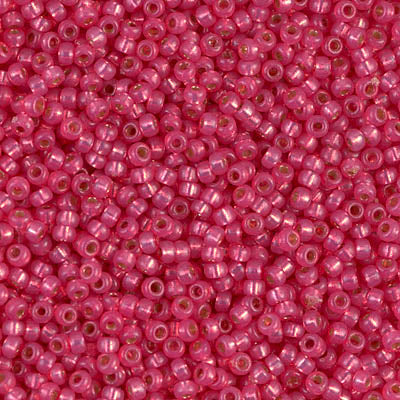11/0 Miyuki Duracoat Silver Lined Hot Pink 24-gram tube