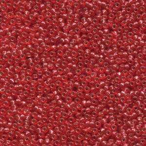 11/0 Miyuki Duracoat Dyed Silver Lined Melon 24-gram tube