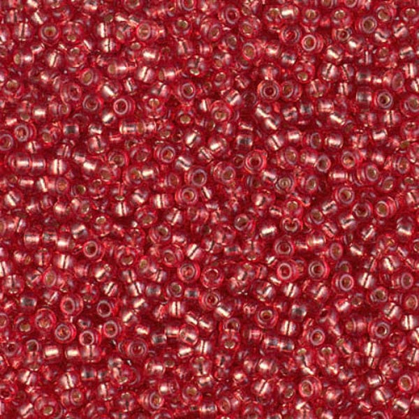 Close-up of glass seed beads