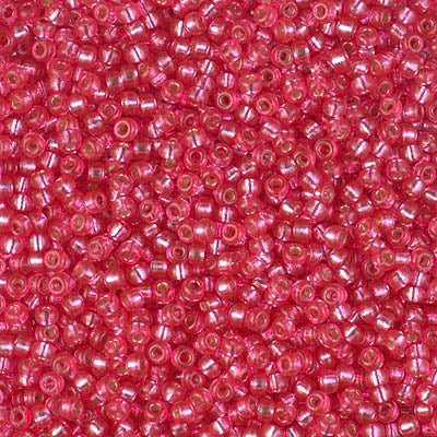 11/0 Miyuki Duracoat Dyed Silver Lined Fuchsia 24-gram tube