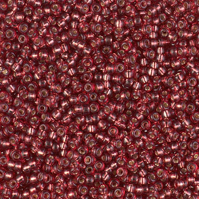11/0 Miyuki Duracoat Dyed Silver Lined Deep Pink 23-gram tube
