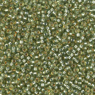 11/0 Miyuki Duracoat Dyed Silver Lined Green 23-gram tube