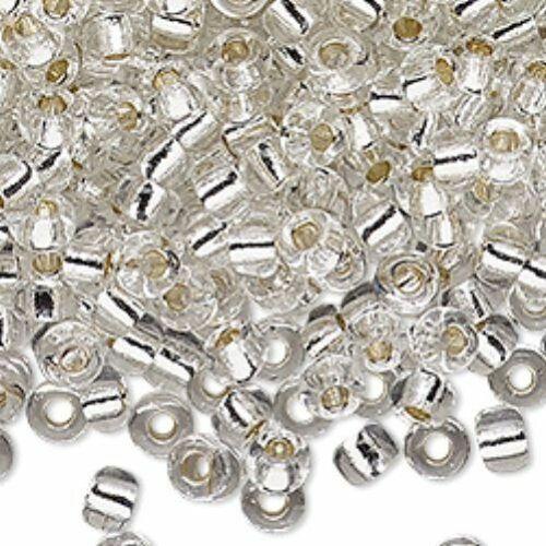 6/0 Miyuki Silver Lined Crystal 20-gram tube
