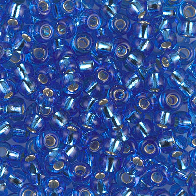 6/0 Miyuki Silver Lined Sapphire 20-gram tube