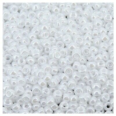 6/0 Miyuki White Pearl Ceylon 20-gram tube