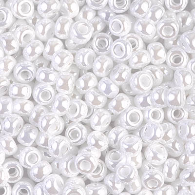 6/0 Miyuki White Ceylon 20-gram tube