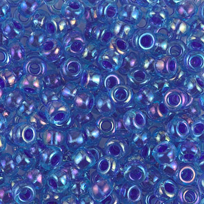 6/0 Miyuki Transparent Sapphire AB 20-gram tube