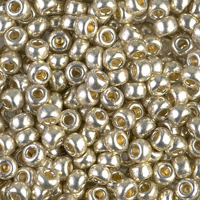 6/0 Miyuki Duracoat Galvanized Silver 20-gram tube