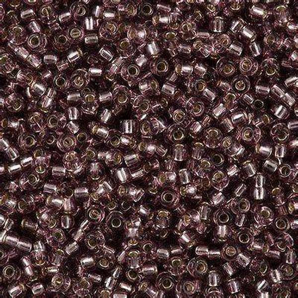 8/0 Miyuki Silver Lined Smoky Amethyst 22-gram tube