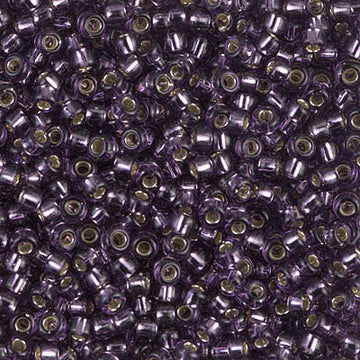 8/0 Miyuki Silver Lined Amethyst 22-gram tube