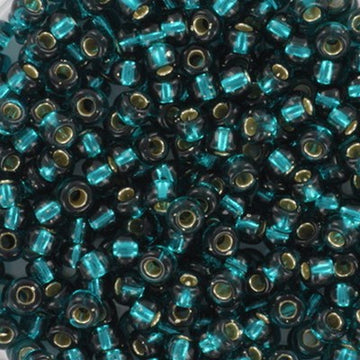 8/0 Miyuki Silver Lined Dark Teal 22-gram tube