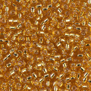 8/0 Miyuki Silver Lined Dark Gold 22-gram tube