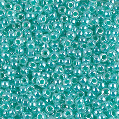 8/0 Miyuki Aqua Green Ceylon 22-gram tube