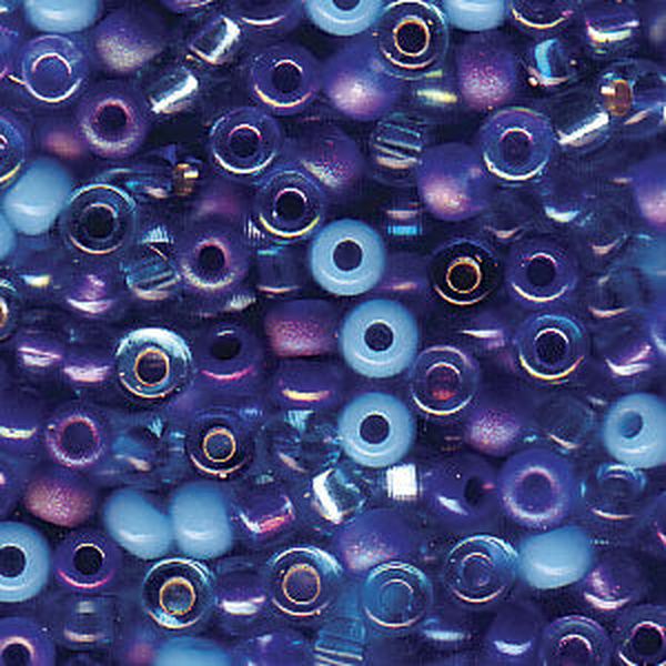 8/0 Miyuki Blue Tones Mix 22-gram tube