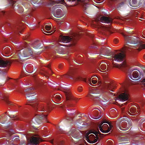 8/0 Miyuki Strawberry Fields Mix 22-gram tube