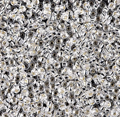 11/0 Miyuki Silver Lined Crystal 125-grams