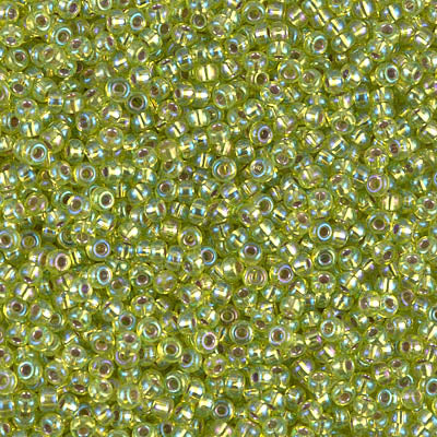 11/0 Miyuki Silver Lined Chartreuse AB 24-gram tube
