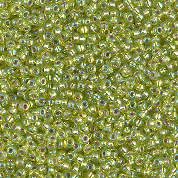 11/0 Miyuki Silver Lined Chartreuse AB 24-gram tube