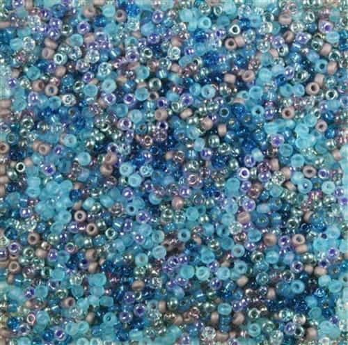 11/0 Miyuki Caribbean Blue Mix 24-gram tube