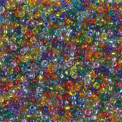 11/0 Miyuki Transparent Mix 24-gram tube