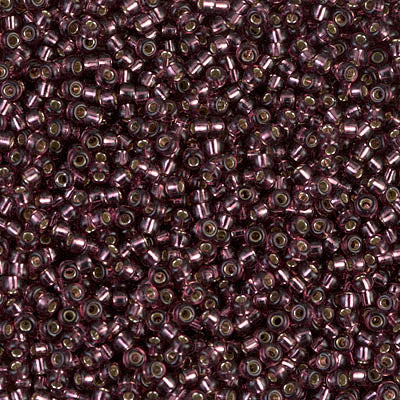 11/0 Miyuki Silver Lined Dark Smoky Amethyst 24-gram tube