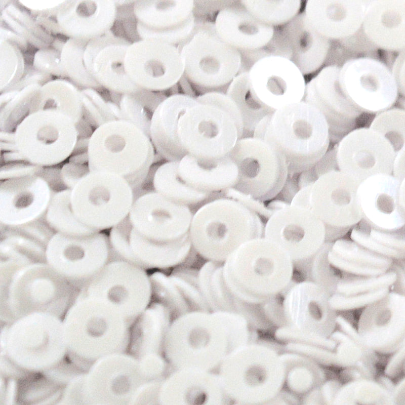 3mm Flat Opaque White Glossy 50 Grams