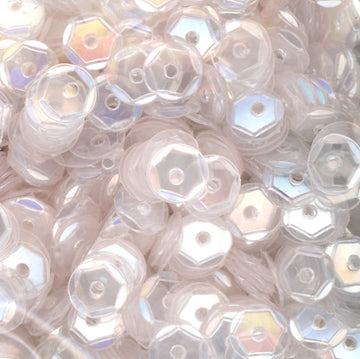 5mm Slightly Cupped Clear Glossy (no iridescence) 50 Grams