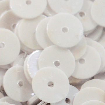 6mm Flat Opaque White Glossy 50 Grams