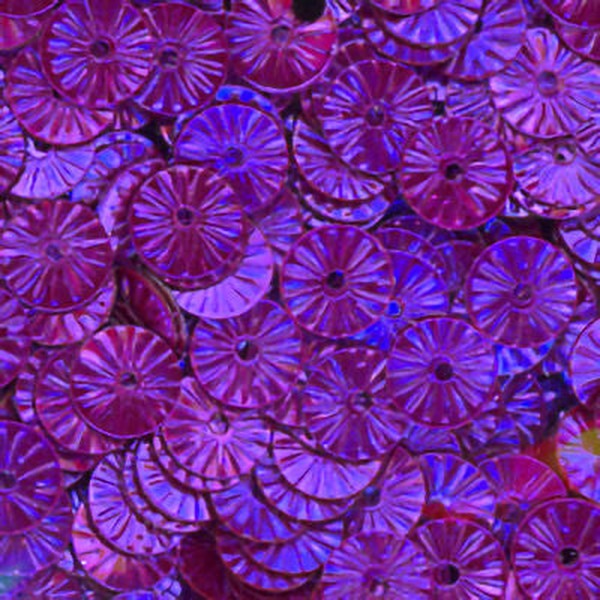 Metallic 6mm Flat Embossed Grape