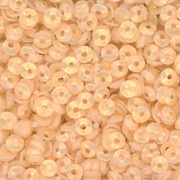 3mm Fully Cupped Opalescent Cashmere 50 grams