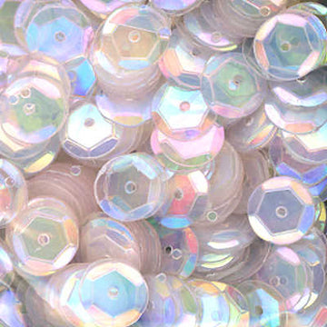 10mm Slightly Cupped Clear 50 grams