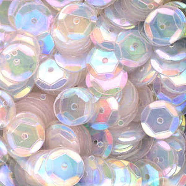 10mm Slightly Cupped Clear 50 grams