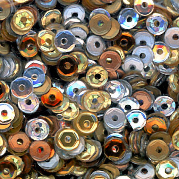 4mm Slightly Cupped Empire Sequin blend