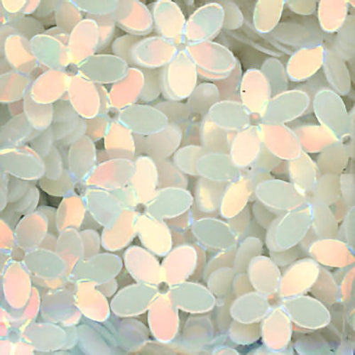 10mm Cupped Opalescent Flower Jasmine