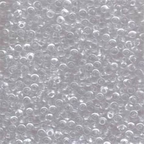 8/0 Miyuki Clear Crystal 22-gram tube