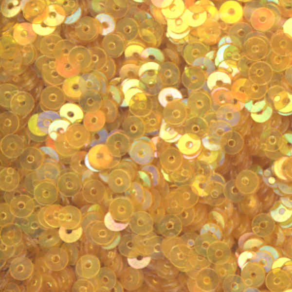 3mm Flat Iridescent Golden Yellow 50 Grams