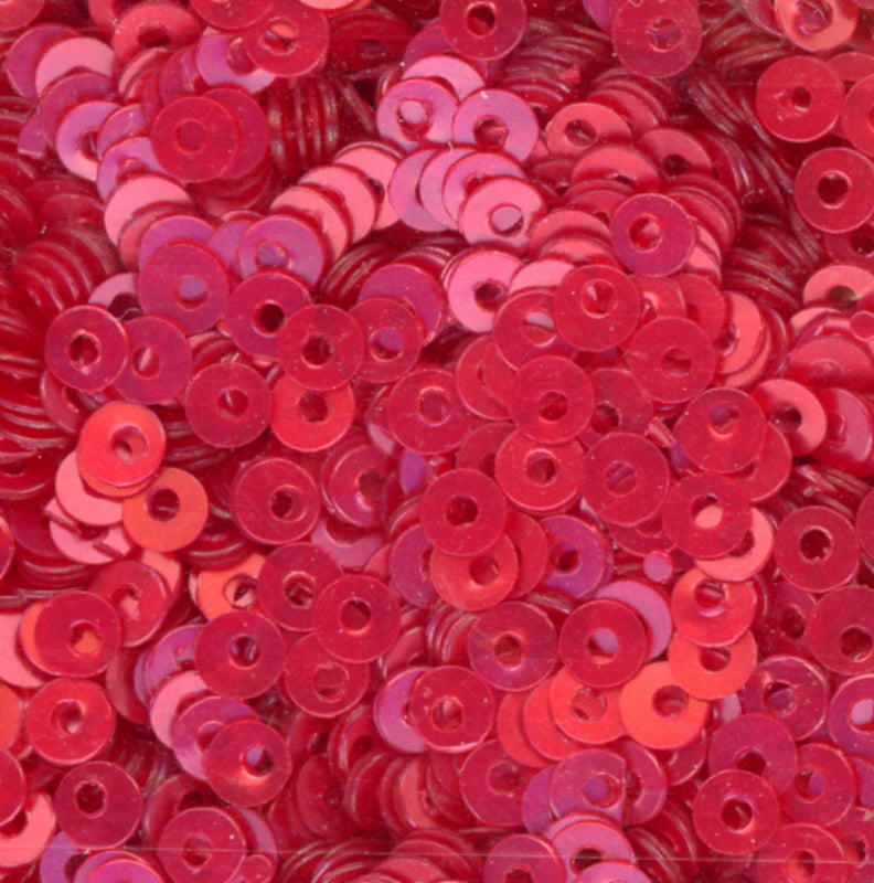 3mm Flat Satin Red 50 Grams