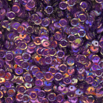 4mm Slightly Cupped Iridescent Dark Purple 50 Grams