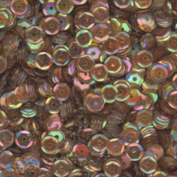 5mm Slightly Cupped Iridescent Dark Brown 50 Grams
