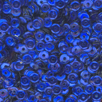 4mm Slightly Cupped Metallic Cobalt Blue 50 Grams