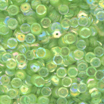 5mm Slightly Cupped Iridescent Light Chartreuse 50 Grams