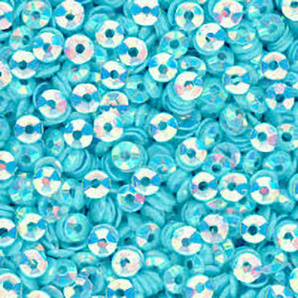 3mm Fully Cupped Crystal Opaque Oceanside