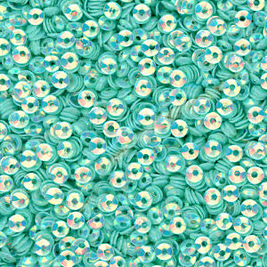 3mm Fully Cupped Crystal Opaque Jade Isle 50 Grams