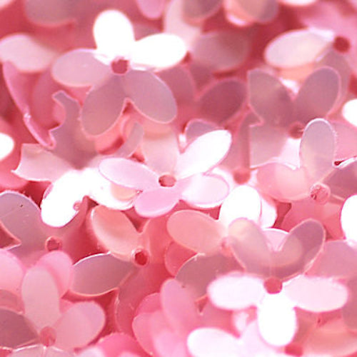 10mm Cupped Flower Satin Light Pink 50 Grams