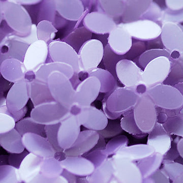 10mm Fully Cupped Flower Satin Light Purple